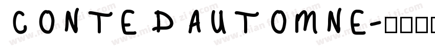 CONTE D AUTOMNE字体转换